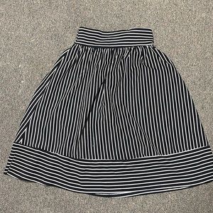 Royal blue striped skirt